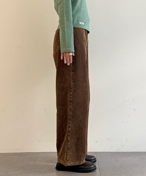 CPCM(シーピーシーエム)の「コーデュロイストレートパンツ(その他パンツ・レディース・ブラウン/ブラック/ピンク・MEDIUM/SMALL)」の20枚目の写真