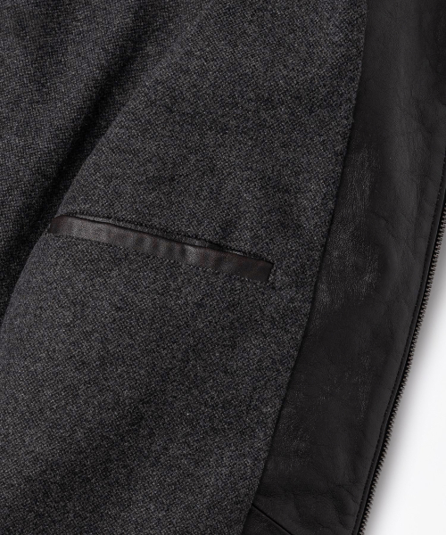 OUTSTANDING(アウトスタンディング)の「LEATHER SPORTS JACKET_VINTAGE BLACK(ライダースジャケット・メンズ・その他・SMALL/MEDIUM/LARGE)」の11枚目の写真