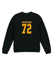 Ol' Basics(オール・ベーシックス) トレーナー スウェット MICHIGAN ロゴ ナンバリング プリント 裏毛 トップス メンズ ユニセックス