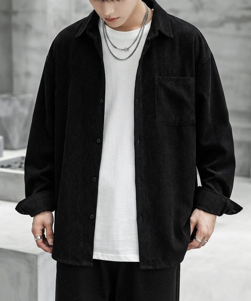 JOHNNY WOLF(ジョニーウルフ)の「ELAN オーバーサイズ コーデュロイシャツ(シャツ/ブラウス・メンズ・ブラウン/ブラック・XL/L/M)」の6枚目の写真