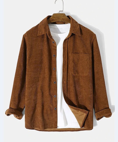 JOHNNY WOLF(ジョニーウルフ)の「ELAN オーバーサイズ コーデュロイシャツ(シャツ/ブラウス・メンズ・ブラウン/ブラック・XL/L/M)」の20枚目の写真
