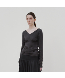 TIF WOOL SHIRRING TOP_3COLORS