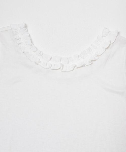 SENSE OF PLACE by URBAN RESEARCH(センスオブプレイスバイアーバンリサーチ)の「フリルネックカットトップ(Tシャツ/カットソー・レディース・ライトブルー/チャコールグレー/アイボリー・ONE)」の5枚目の写真