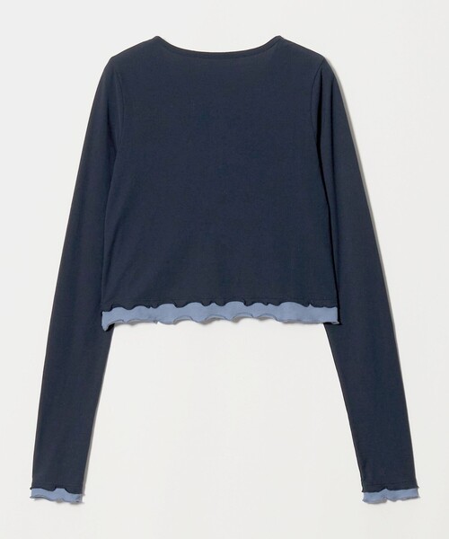 California General Store(California General Store)の「<CGS.>レイヤード ヘンリー ネック ウィメンズ(Tシャツ/カットソー・レディース・ホワイト/ネイビー/グレー系・FREE)」の4枚目の写真