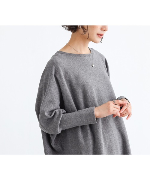 n'OrLABEL(ノアールレーベル)の「ドルマンチュニック(Tシャツ/カットソー・レディース・チャコールグレー/ブラック/ボルドー・FREE)」の20枚目の写真