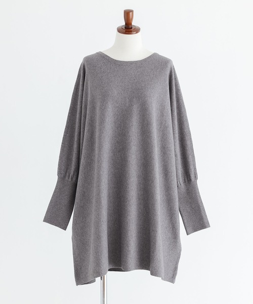 n'OrLABEL(ノアールレーベル)の「ドルマンチュニック(Tシャツ/カットソー・レディース・チャコールグレー/ブラック/ボルドー・FREE)」の8枚目の写真