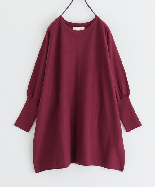 n'OrLABEL(ノアールレーベル)の「ドルマンチュニック(Tシャツ/カットソー・レディース・チャコールグレー/ブラック/ボルドー・FREE)」の7枚目の写真