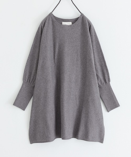 n'OrLABEL(ノアールレーベル)の「ドルマンチュニック(Tシャツ/カットソー・レディース・チャコールグレー/ブラック/ボルドー・FREE)」の6枚目の写真