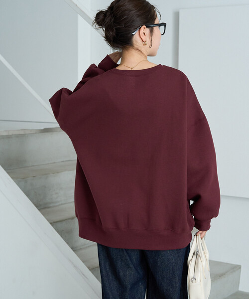 FREAK'S STORE(フリークスストア)の「限定展開 CHELSEA クラック プリント カレッジ スウェット(スウェット・レディース・グレー/ネイビー/ワイン/ナチュラル/チャコール・フリ-)」の11枚目の写真