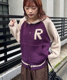 【UNISEX】ラグランフードニットカーディガン