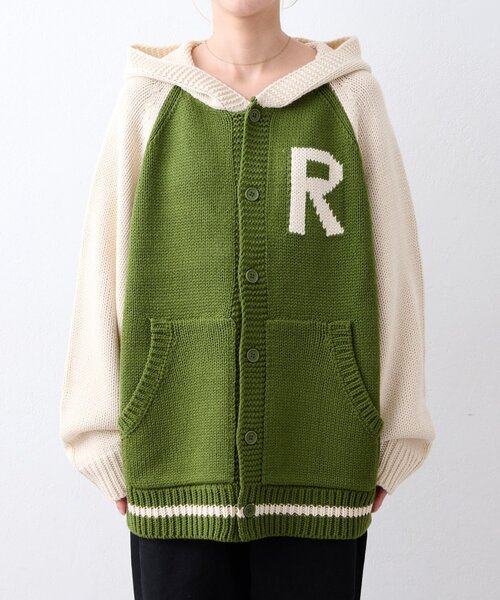 CIAOPANIC TYPY(チャオパニックティピー)の「【UNISEX】ラグランフードニットカーディガン(ニット/セーター・レディース・パープル/ネイビー/ブラウン/グレー/グリーン・MEDIUM/LARGE)」の14枚目の写真