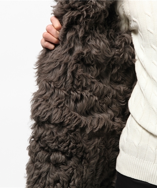 UNITED ARROWS(ユナイテッドアローズ)の「(UNKNOWN(アンノウン)> MTN DUFFLE(ムートンコート・メンズ・ライトグレー・MEDIUM)」の8枚目の写真