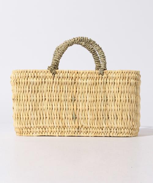 B:MING by BEAMS(ビーミングバイビームス)の「ビーミング by ビームス / モロッコのストロー横長バスケット S(かごバッグ・ベージュ・ONE SIZE)」の7枚目の写真