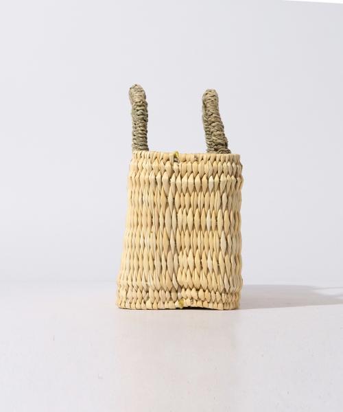 B:MING by BEAMS(ビーミングバイビームス)の「ビーミング by ビームス / モロッコのストロー横長バスケット S(かごバッグ・ベージュ・ONE SIZE)」の8枚目の写真