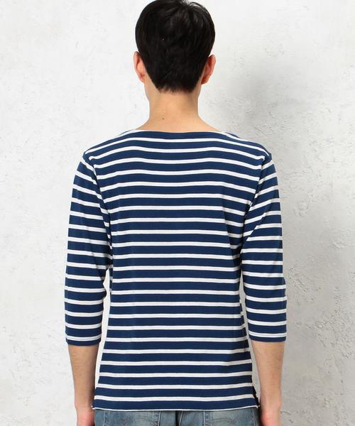 green label relaxing（グリーンレーベルリラクシング）の「■■■ KC BORDER BOAT/N 7/SL カットソー◆（Tシャツ/カットソー・メンズ・ブラック/オリーブ/ロイヤルブルー/コバルトブルー・X-LARGE/LARGE/MEDIUM/SMALL）」の8枚目の写真