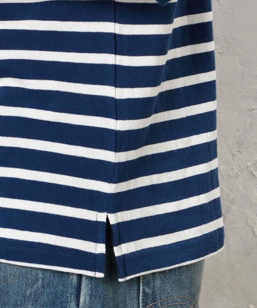 green label relaxing（グリーンレーベルリラクシング）の「■■■ KC BORDER BOAT/N 7/SL カットソー◆（Tシャツ/カットソー・メンズ・ブラック/オリーブ/ロイヤルブルー/コバルトブルー・X-LARGE/LARGE/MEDIUM/SMALL）」の21枚目の写真