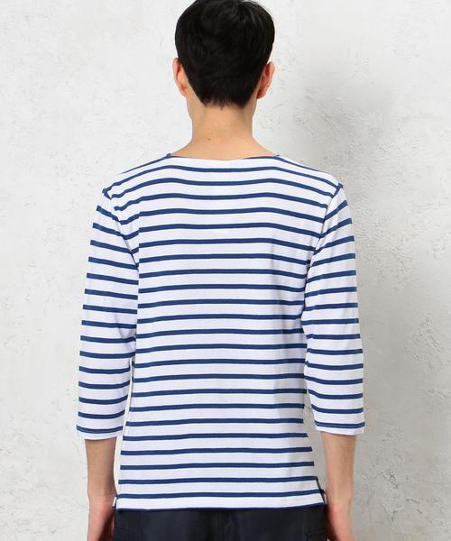 green label relaxing（グリーンレーベルリラクシング）の「■■■ KC BORDER BOAT/N 7/SL カットソー◆（Tシャツ/カットソー・メンズ・ブラック/オリーブ/ロイヤルブルー/コバルトブルー・X-LARGE/LARGE/MEDIUM/SMALL）」の15枚目の写真