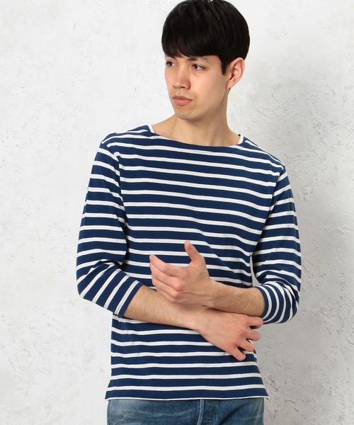 green label relaxing（グリーンレーベルリラクシング）の「■■■ KC BORDER BOAT/N 7/SL カットソー◆（Tシャツ/カットソー・メンズ・ブラック/オリーブ/ロイヤルブルー/コバルトブルー・X-LARGE/LARGE/MEDIUM/SMALL）」の10枚目の写真