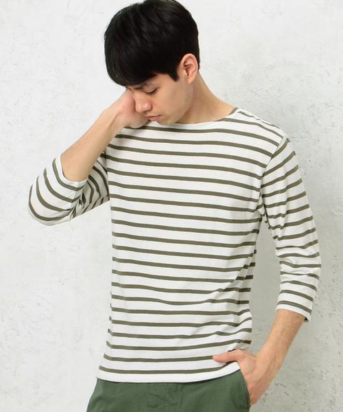 green label relaxing（グリーンレーベルリラクシング）の「■■■ KC BORDER BOAT/N 7/SL カットソー◆（Tシャツ/カットソー・メンズ・ブラック/オリーブ/ロイヤルブルー/コバルトブルー・X-LARGE/LARGE/MEDIUM/SMALL）」の5枚目の写真