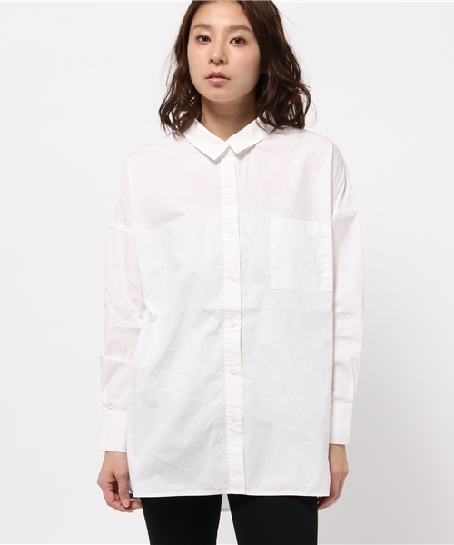 LBC（エルビーシー）の「コットン40タイプライターオーバー     （シャツ/ブラウス・レディース・グリーン/ネイビー/オフホワイト・LARGE/MEDIUM）」の17枚目の写真