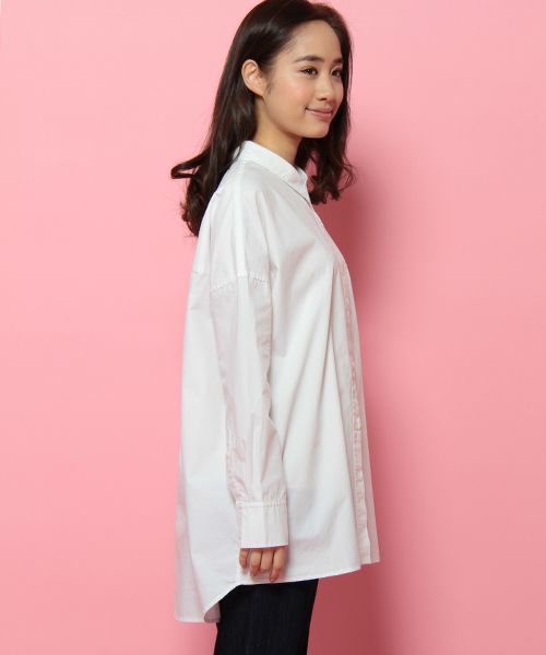 LBC（エルビーシー）の「コットン40タイプライターオーバー     （シャツ/ブラウス・レディース・グリーン/ネイビー/オフホワイト・LARGE/MEDIUM）」の16枚目の写真