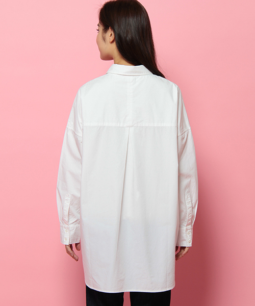 LBC（エルビーシー）の「コットン40タイプライターオーバー     （シャツ/ブラウス・レディース・グリーン/ネイビー/オフホワイト・LARGE/MEDIUM）」の15枚目の写真