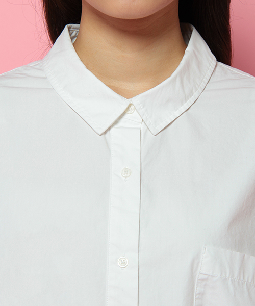 LBC（エルビーシー）の「コットン40タイプライターオーバー     （シャツ/ブラウス・レディース・グリーン/ネイビー/オフホワイト・LARGE/MEDIUM）」の12枚目の写真