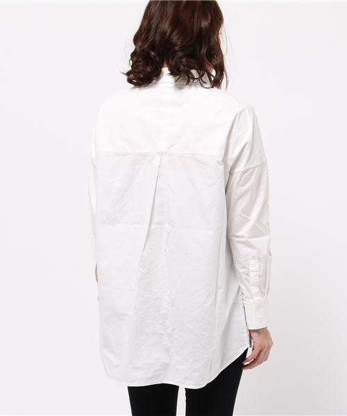 LBC（エルビーシー）の「コットン40タイプライターオーバー     （シャツ/ブラウス・レディース・グリーン/ネイビー/オフホワイト・LARGE/MEDIUM）」の5枚目の写真