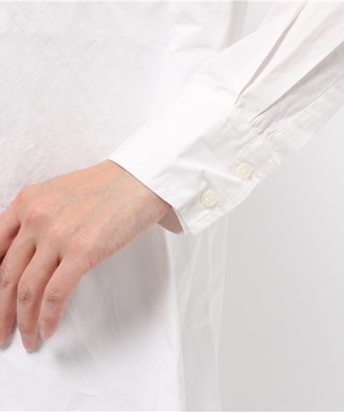 LBC（エルビーシー）の「コットン40タイプライターオーバー     （シャツ/ブラウス・レディース・グリーン/ネイビー/オフホワイト・LARGE/MEDIUM）」の7枚目の写真