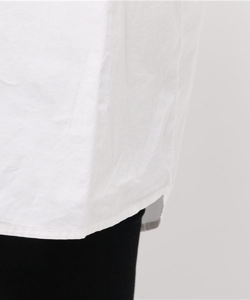 LBC（エルビーシー）の「コットン40タイプライターオーバー     （シャツ/ブラウス・レディース・グリーン/ネイビー/オフホワイト・LARGE/MEDIUM）」の9枚目の写真