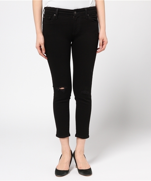 Denim & Supply Ralph Lauren（デニムアンドサプライラルフローレン）の「ライザー クロップ スキニー ジーンズ（デニムパンツ・レディース・ブラック・25/29/24/26/27/28）」の2枚目の写真