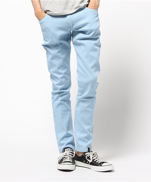 VIBGYOR（ヴィブジョー）の「VIBGYOR Select/ カラースキニーパンツ（チノパンツ・メンズ・その他4/ブラック/カーキ/ブルー/グリーン/ホワイト/ピンク/その他2/その他3/ベージュ/その他1/ワイン/マスタード/サックスブルー/チャコールグレー/サンドベージュ・MEDIUM/LARGE/X-LARGE/SMALL）」の8枚目の写真