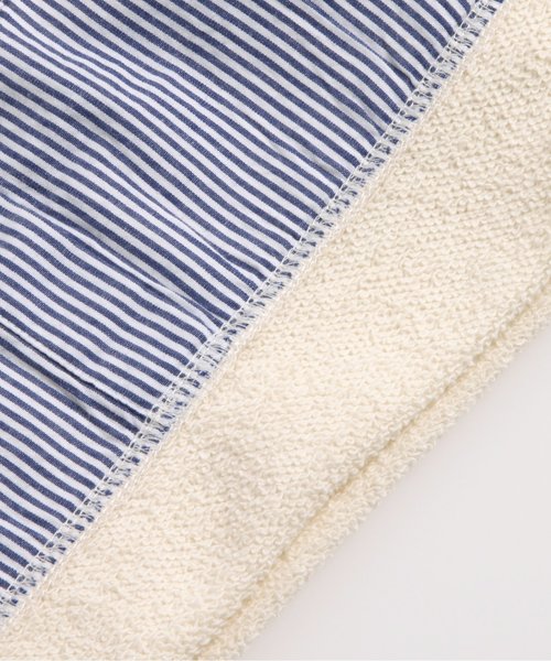 apres les cours（アプレレクール）の「シャツレイヤード風トレーナー（スウェット・キッズ・アイボリー/ターコイズブルー・100/120/90/140/110/130/80）」の11枚目の写真