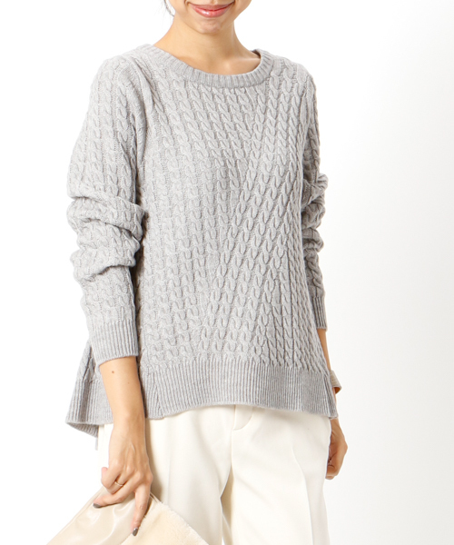 Collage Gallardagalante コラージュガリャルダガランテ の ケーブルaラインニット ニット セーター Wear