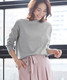 Pierrot | ミラノリブ編み ボートネック ニットプルオーバー(ニット/セーター)