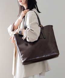 HALEINE | 牛革 ヌメ革 トート バッグ 日本製 切りっぱなし レザー ハンドル 本革(トートバッグ)