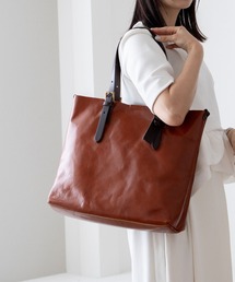 HALEINE | 牛革 ヌメ革 トート バッグ 日本製 切りっぱなし レザー ハンドル 本革(トートバッグ)