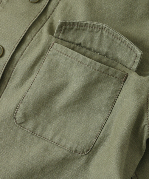 URBAN RESEARCH（アーバンリサーチ）の「パーカー付シャツジャケット（ミリタリージャケット・レディース・カーキ/ベージュ・FREE）」の17枚目の写真