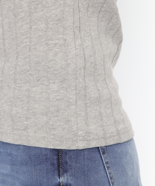 LAKOLE(ラコレ)の「【吸水速乾】ワイドリブノースリーブトップス / LAKOLE(タンクトップ・レディース・ブラック/アイボリー/カーキ/ホワイト/グレー・MEDIUM/SMALL/LARGE)」の17枚目の写真