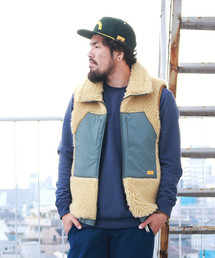 NATAL DESIGN | 【ネイタルデザイン】WHITE BUFFALO BOA VEST / ホワイトバッファロー ボアベスト(ベスト)