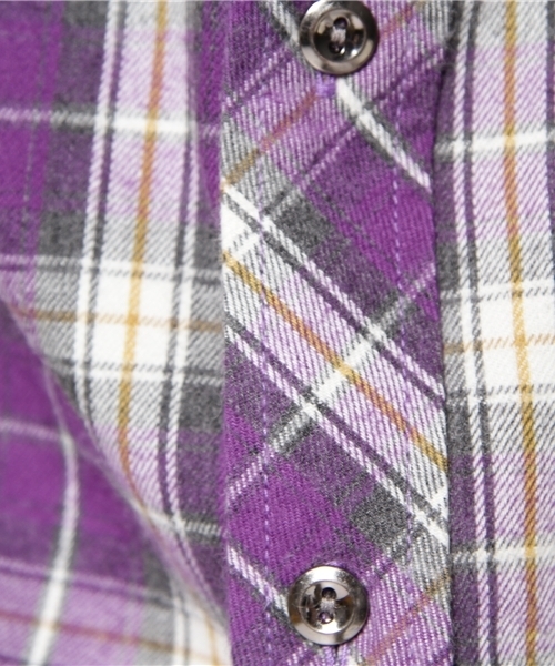 And A(アンドエー)の「オールウェイネルシャツ(シャツ/ブラウス・メンズ・ネイビー/パープル・42/44)」の8枚目の写真