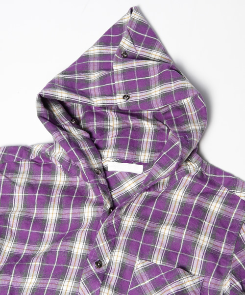 And A(アンドエー)の「オールウェイネルシャツ(シャツ/ブラウス・メンズ・ネイビー/パープル・42/44)」の10枚目の写真