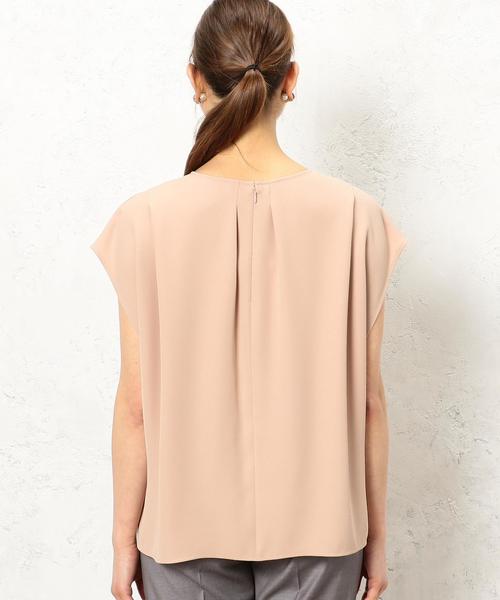 green label relaxing（グリーンレーベルリラクシング）の「[洗濯可能]RF shoulder tuckブラウス（シャツ/ブラウス・レディース・オフホワイト/ピンク/ケリー・FREE）」の4枚目の写真