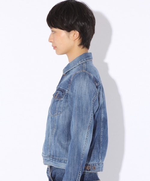 niko and...（ニコアンド）の「Gジャン 10OZデニムジャケット【niko and ...】（デニムジャケット・レディース・ダークブルー/ブルー・MEDIUM/LARGE）」の14枚目の写真