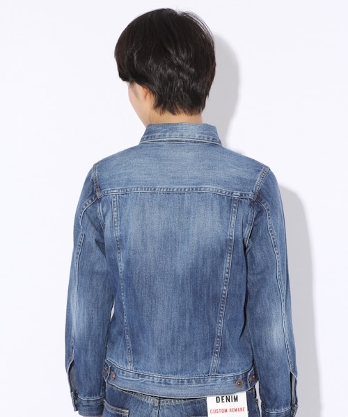 niko and...（ニコアンド）の「Gジャン 10OZデニムジャケット【niko and ...】（デニムジャケット・レディース・ダークブルー/ブルー・MEDIUM/LARGE）」の15枚目の写真