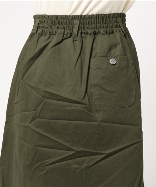 Lilou＆Lily（リルアンドリリー）の「【Lilou＆Lily/リルアンドリリー】 salle de bal別注チノベイカースカート（スカート・レディース・オリーブ/チャコール・38/36）」の9枚目の写真