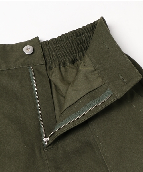 Lilou＆Lily（リルアンドリリー）の「【Lilou＆Lily/リルアンドリリー】 salle de bal別注チノベイカースカート（スカート・レディース・オリーブ/チャコール・38/36）」の4枚目の写真