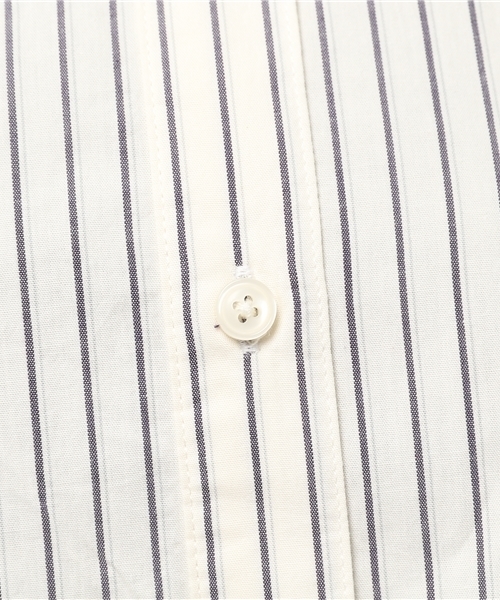 earth music&ecology（アースミュージックアンドエコロジー）の「・タイプライターBIGシャツ（シャツ/ブラウス・レディース・アイボリー/ベージュ/ネイビー/ストライプ・FREE）」の11枚目の写真