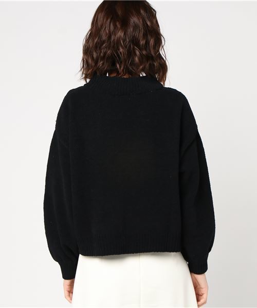 earth music&ecology（アースミュージックアンドエコロジー）の「モールケーブルニットプルオーバー（ニット/セーター・レディース・ブラック/サックスブルー/ピンク/アイボリー・FREE）」の7枚目の写真