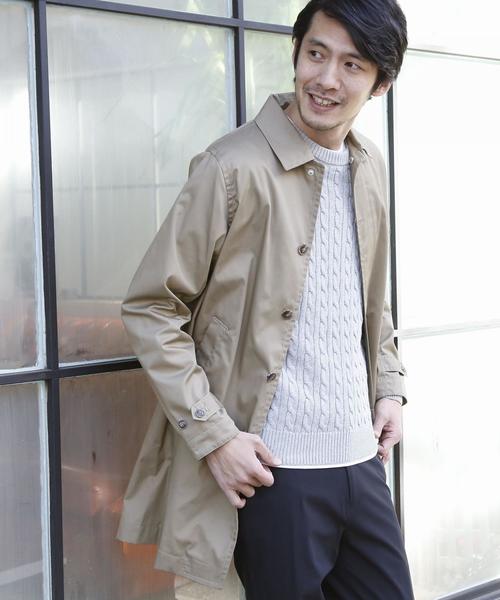 coen（コーエン）の「TCステンカラーコート（ステンカラーコート・メンズ・ベージュ/ネイビー・X-LARGE/MEDIUM/SMALL/LARGE）」の15枚目の写真